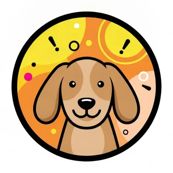 Happy dog portrait