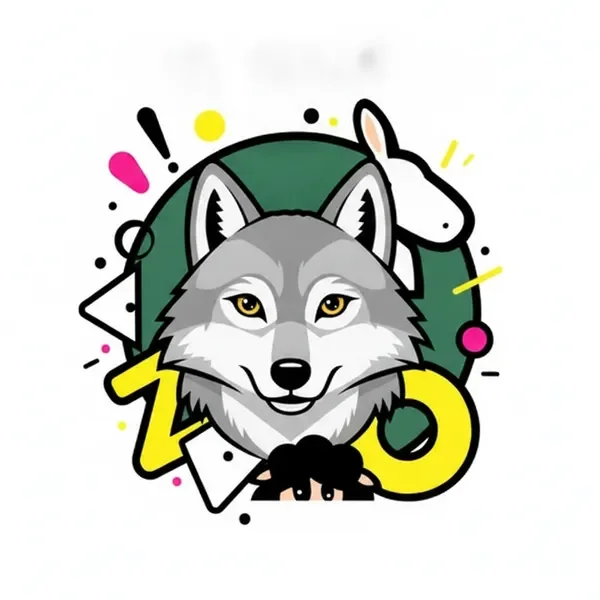 Wise wolf portrait